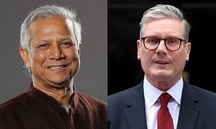 Dr Mohammad Yunus and Keir Starmer